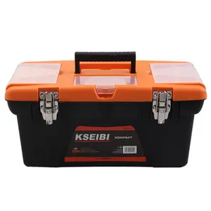 KSEIBI के साथ टिकाऊ ABS प्लास्टिक उपकरण बॉक्स 13 ''के लिए कुंडी ताला उपकरण भंडारण
