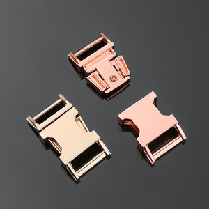 Rose Gold Side Release Buckle Metal Durable For Bags Backpacks Pet <b>Webbing</b> Hardware Accessories - Product Image 3