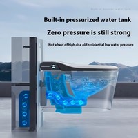 Nouvelle Conception 2026 – WC Intelligent Mural avec Télécommande, Sans Contact, Sanitaire et Intelligent – Ensemble Cuvette de Toilettes Connectée