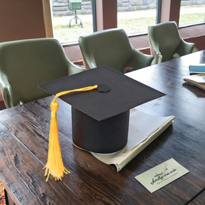 ของตกแต่งเค้กวันเกิด DAMAI สำหรับฤดูกาลรับปริญญา รูปทรงหมวกบัณฑิต พร้อมพู่ห้อยสำหรับพิธีสำเร็จการศึกษา - Product Image 4