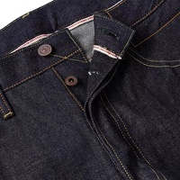 Toptan Klasik Düz Erkek Kot Pantolonları Yüksek Kaliteli Japon Selvedge Denim Kot Pantolonları Kırmızı Kenarlı %100 Pamuk Ham Denim Kot Pantolonlar