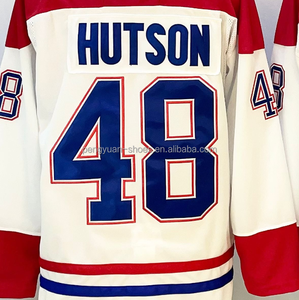 Klaar Om Te Verzenden Montreal Nick Suzuki Witte Beste Kwaliteit Gestikte Hockeytrui - Product Image 2