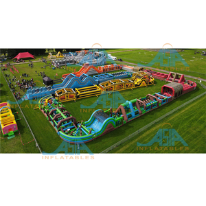 Castillo de salto gigante más grande del mundo pista de obstáculos inflable rebote para adultos y niños por el fabricante de fábrica de China - Product Image 3