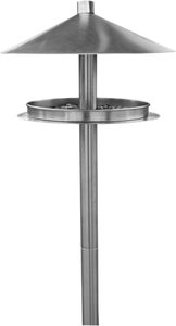 Estação de Alimentação para Pássaros JH-Mech 25 X 20 cm com Suporte Ideal para Observar Pássaros Selvagens Alimentador de Pássaros ao Ar Livre em Aço Inoxidável com Suporte - Product Image 3