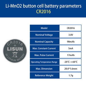 แบตเตอรี่ลิเธียมแมงกานีสแบบหลัก 80mAh CR2016 3.0V สำหรับนาฬิกา พร้อมแผงวงจรพิมพ์และแถบเชื่อมต่อ ได้มาตรฐาน CE ผลิตตามความต้องการ - Product Image 2