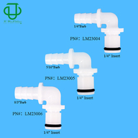 Insert de coupleur de déconnexion rapide en plastique de qualité médicale 1/4 "5/16" 3/8 "Barb de tuyau droit sans valve