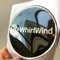 Impresión de logotipo personalizado Flexible de cristal cúpula de resina 3d epoxi etiqueta engomada clara