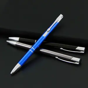 BKS brand Customized Logo colorful Grip Click ballpoint promotional pen with custom logo print