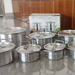 ชุดเครื่องครัวหม้อขนาดใหญ่ทำจากอลูมิเนียมหล่อไม่ติดกระทะ7ชิ้นมีด้ามจับคู่สำหรับห้องครัว - Product Image 5