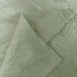 75% coton 25% polyester Tissu jacquard uni en tricot éponge 270gsm Antistatique Respirant Évacuation de l'humidité Robes de bain séchant rapidement Plage Filles - Product Image 4