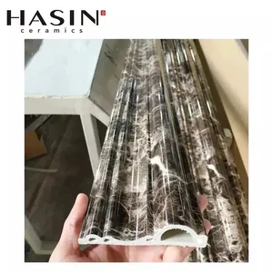 Hasin Factory New Decorative Eco Friendly Fire Proof PVC Marble Moulding Border