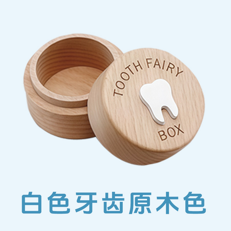 Tooth style, natural wood color