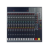 Console de mixage professionnelle RIY FX16II 16 canaux avec alimentation fantôme +48V, construction en aluminium, 4 sorties stéréo