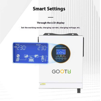 Onduleur solaire biphasé GOOTU norme US 5,5 kW 6,2 kW avec contrôleur MPPT 100 A 6200 W 240 Vca pour système de stockage d'énergie