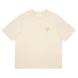 T-shirt en coton surdimensionné de style luxe avec logo personnalisé, brodé, de haute qualité, décontracté, populaire à <span class=keywords><strong>Paris</strong></span> - Product Image 4