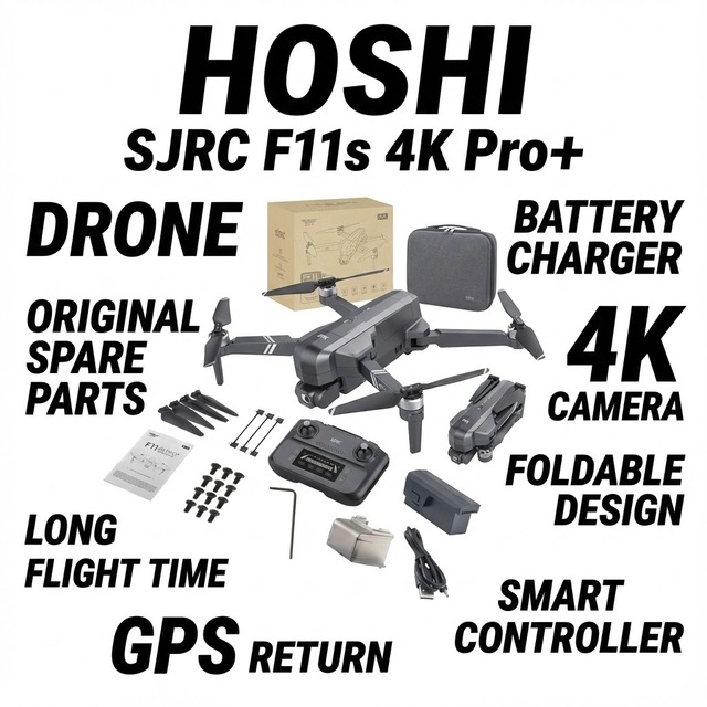 . Accessories for SJRC Pro+ Drone Battery Charger Propeller Blade Carry Case Bag Original Spare Parts F11S 4K PRO