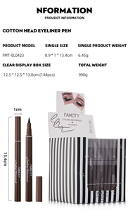 Delineador Líquido de Secado Rápido MLM, Resistente al Agua y al Sudor, de Larga Duración, Giratorio, en Colores Negro y Marrón, Maquillaje para Ojos, Marca Privada - Product Image 4