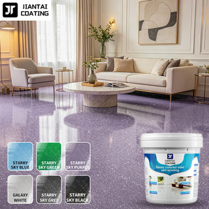 Nouvelle Arrivée Peinture de sol époxyée à base de sable coloré Série Starry, résistante à l'usure, sans joint, texture premium, pour intérieur et extérieur - Product Image 1