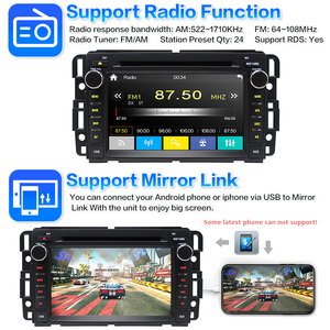 Radio para Auto Chevrolet Silverado 2007-2013, Pantalla Táctil QLED <span class=keywords><strong>Android</strong></span> de 7 Pulgadas, 4G 64G, CarPlay Inalámbrico, <span class=keywords><strong>Android</strong></span> Auto - Product Image 2