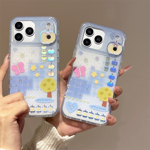 เคสโทรศัพท์มือถือลายผีเสื้อกลิตเตอร์สีรุ้ง IMD สำหรับ Apple iPhone 17 16 15 Pro Max ลายดาวหลากสีสัน เลเซอร์สวยๆ สำหรับสาวๆ ฝาหลังแข็งแรง - Product Image 1