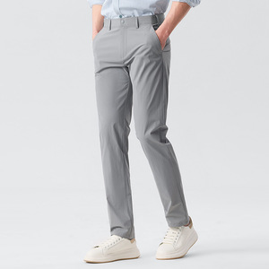 Pantaloni Chino da Uomo Personalizzati OEM ODM, Leggeri ed Elasticizzati, Stampa Personalizzata, Asciugatura Rapida, Traspiranti, Vestibilità Dritta, Business Casual per Vendita all'Ingrosso - Product Image 1
