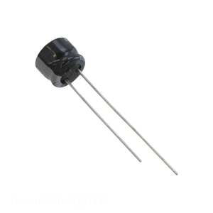 ตัวเก็บประจุแบบ UMA1C470MDD1TE รัศมี47 uF 20% ตัวเก็บประจุแบบมีรูผ่านรู47 uF - Product Image 1