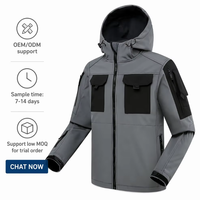 Veste Softshell Triple Protection Personnalisée avec Logo pour Homme, Doublure Polaire, Imperméable et Coupe-Vent, Manteau d'Extérieur OEM – Vente en Gros Usine