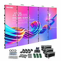 Pantalla LED Curva Impermeable para Exteriores RAYBO, Panel de Pantalla para Escenarios de Exposiciones, Sistema de Video Wall Llave en Mano, Paquete P3 Never Black