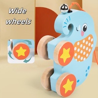 Chariot à palettes en bois unisexe pour enfants, jouet éducatif en bois pour la petite enfance, chariot de marche pour enfants