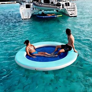 Custom Portable Large Floating <strong>Water</strong> Mat Drop Stitch Material Manufacturer's Hammock Lounger Pool <strong>Water</strong> <strong>Pad</strong> - Product Image 4