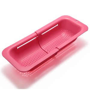 रसोई सब्जी और फल बढ़ाई कोलंडर Strainers वॉश बेसिन से अधिक सिंक नाली टोकरी बंधनेवाला कोलंडर - Product Image 4