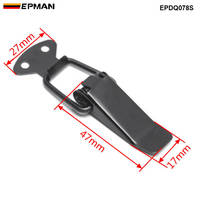 EPMAN pour JDM Sport, attaches à bascule verrouillables, attaches à dégagement rapide, pare-chocs de voiture, coffre, garde-boue, trappe, clip de fixation EPDQ078S