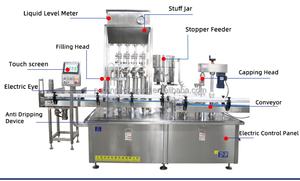 Thiết kế mới Độ chính xác cao trái cây tự động chai Nước ép táo Máy rót chai - Product Image 2