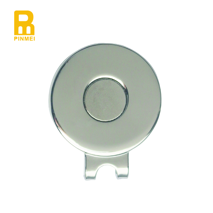 Оптовая продажа, металлический зажим для шляпы для гольфа с пустой гладкой поверхностью, крепкие магнитные зажимы для шляпы