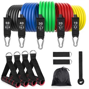 Tùy chỉnh phòng tập thể dục tập thể dục tập thể dục kéo lên số lượng lớn vải dài kháng ban nhạc ống thiết lập - Product Image 2