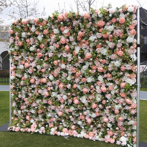 Customized pink and White Peony and Rose <b>Artificial</b> <b>Flower</b> <b>Wall</b> <b>Artificial</b> Plant and Fake <b>Flower</b> Wedding Party Background <b>Wall</b> - Product Image 3
