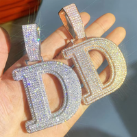 Collier pendentif en forme de cœur en cristal de glace, plaqué or, plaqué argent, plaqué rhodium, chaîne en laiton avec zircon, bijoux hip-hop