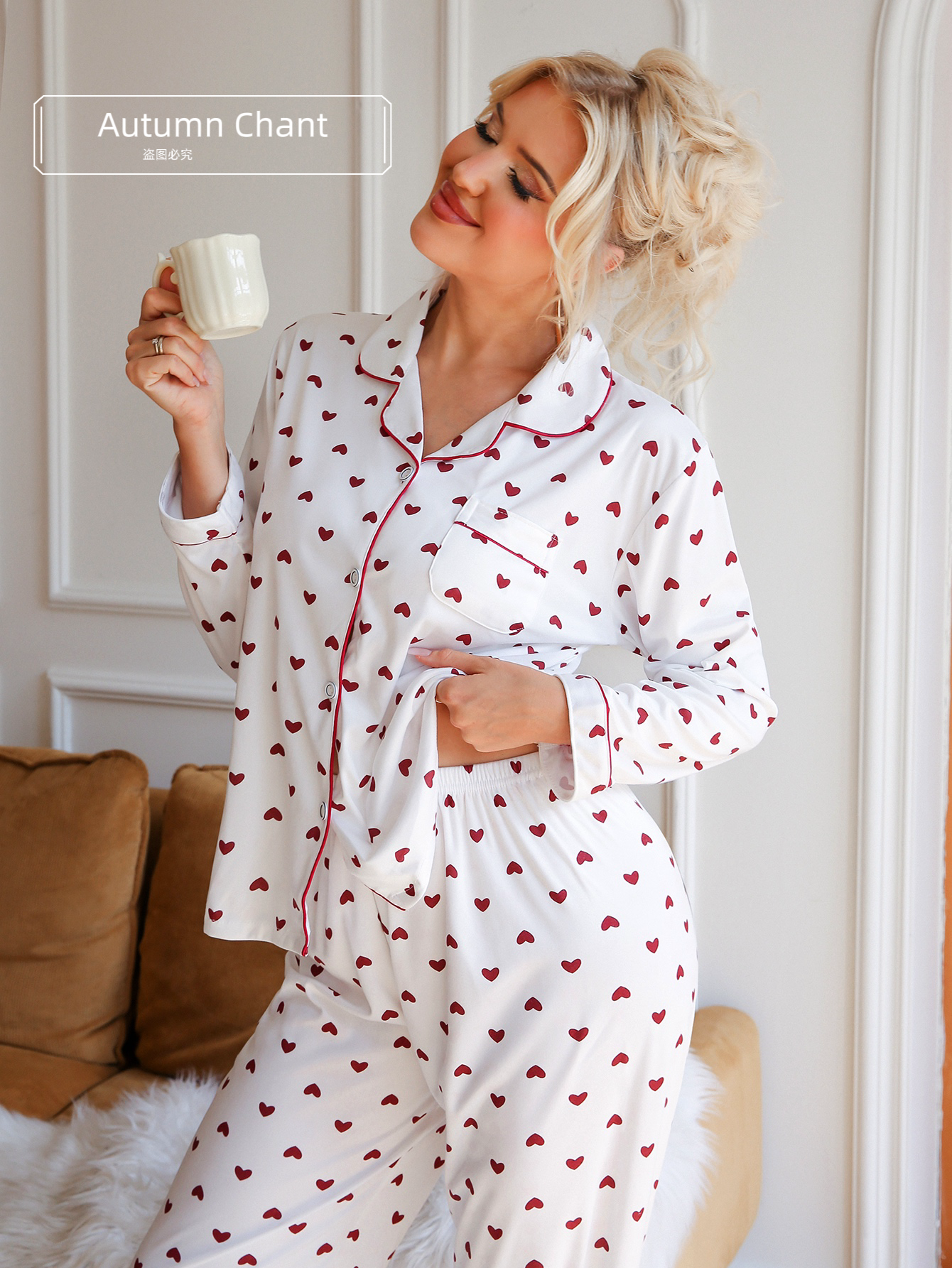 chinese dress ladies Women's Pink Velvet Pajamas | Pajama Collection