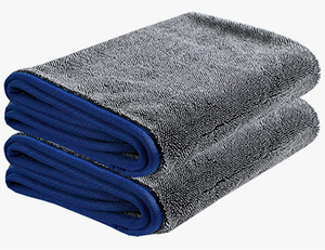 Microfibra de una sola capa Auto Twisted Loop fabricante de microfibra de secado de coche microfibra Toalla de secado de bucle de giro grande para coche - Product Image 2