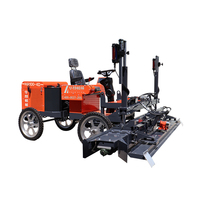 Niveleuse à béton laserisée à conduite avant, facile à utiliser |   Machine de nivellement laser à moteur bicylindre de 30 CV