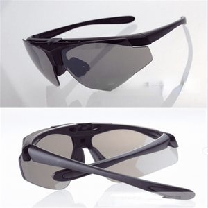 Gafas Tácticas con Cubierta Abatible de 90 Grados, Gafas Deportivas con 3 Lentes Intercambiables y Protección UV400 - Product Image 3