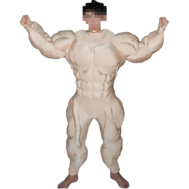 Nieuwe Op Maat Gemaakte Muscle Man Mascotte Kostuum Te Koop