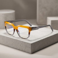 Lunettes de soleil tendance : montures en acétate laminé uniques, motif camouflage futuriste, surdimensionnées, pleine monture, anti-UV400