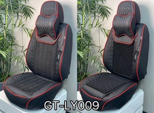 Housse de siège de voiture en cuir PU de qualité supérieure, Marcan, universelle, ensemble complet pour 5 sièges, couleur rouge et noir, accessoires de voiture - Modèle 3 - Product Image 5