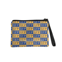 Porte-monnaie de voyage portable de haute qualité avec design personnalisé de l'alphabet grec Sigma Gamma Rho Sisters et porte-carte d'identité