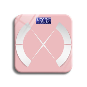 Balance électronique numérique Veidt 26*26cm pour salle de bain, mesure du poids corporel et de la graisse, avec application VT-2016B, vente en gros - Product Image 3