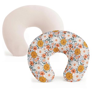 Huayao U-<b>Shaped</b> Nursing Pillowcase Cotton Cover Printed Washable For Infants And Children 2-Pack - Product Image 3