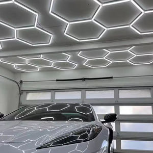5 Lưới Hình Lục Giác LED Ánh Sáng Lạnh Trắng Tổ Ong Trần Nhà Để Xe Đèn Xe Chi Tiết Trang Trí Nội Thất Không Thấm Nước Hội Thảo Studio - Product Image 3