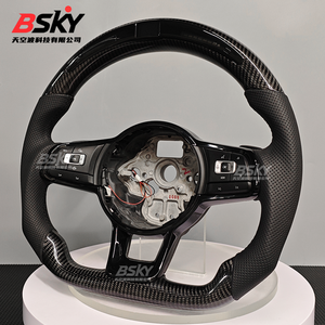 พวงมาลัยแอลอีดีสำหรับ <span class=keywords><strong>Volkswagen</strong></span> 13 19 CC Golf 6 7 Sagitar Passat MK7 MK6 GTI GTD การปรับเปลี่ยน GTI คาร์บอนไฟเบอร์ - Product Image 5