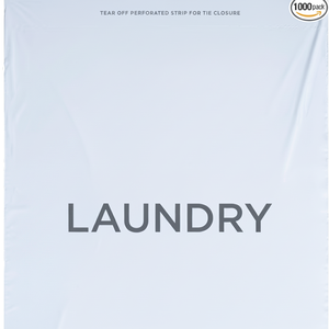 Laundry Garbage <b>Bags</b> HDPE with Heat <b>Seal</b> Closure Offset Printed Disposable for Factory Travel Hospital - Product Image 1